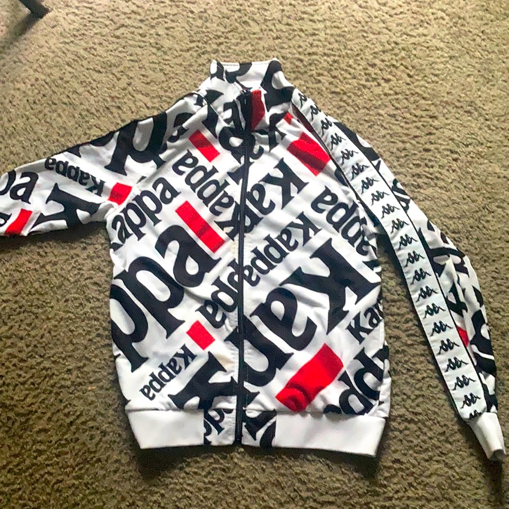 Kappa red , white , and black.